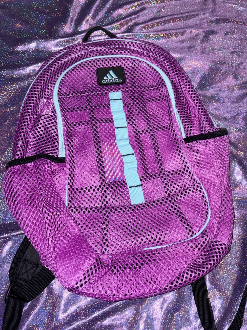 Adidas Mesh Purple Backpack